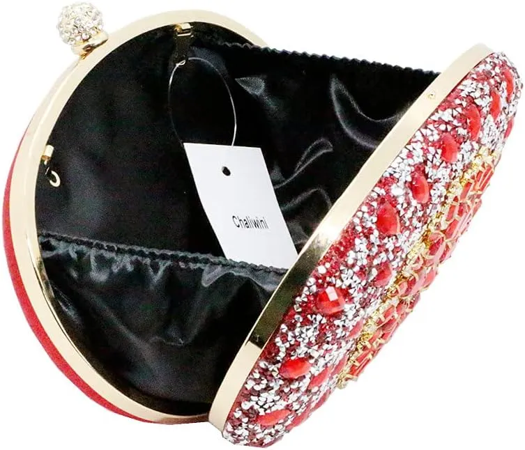 Clutch Purses for Women Evening Bag Nude Purse Luxury Handbag Bride Wallet Glitter Multicolor Rhinestone Bags