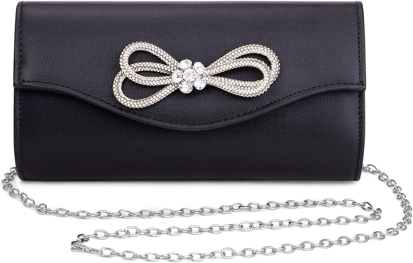 Clutch Purses for Women Evening Bag with Detachable Chain Small Sparkly Handbags for Party Wedding Evening Dress