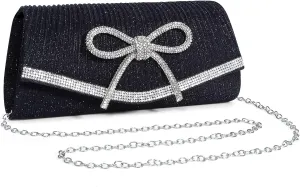 Clutch Purses for Women Evening Bag with Detachable Chain Small Sparkly Handbags for Party Wedding Evening Dress