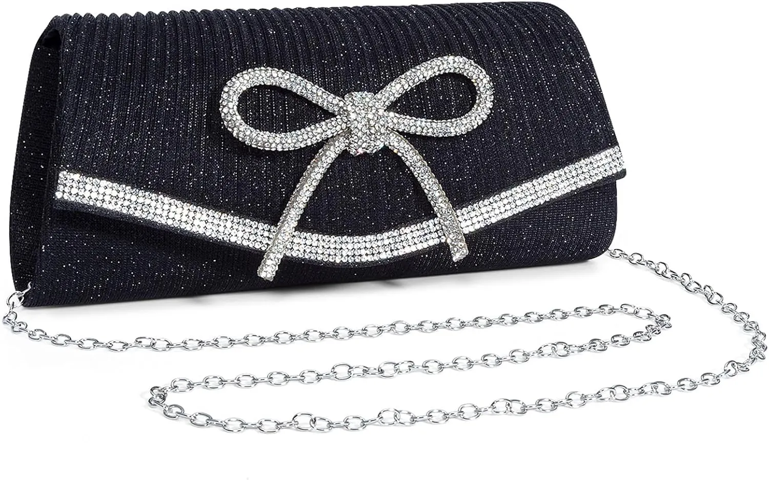Clutch Purses for Women Evening Bag with Detachable Chain Small Sparkly Handbags for Party Wedding Evening Dress