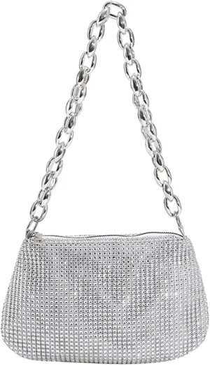 Clutch Purses for Women Fashion Rhinestones Evening Clutch Bag Shiny Crystal Handbag for Women Perfect for Dinner Parties, Weddings, and Special Events