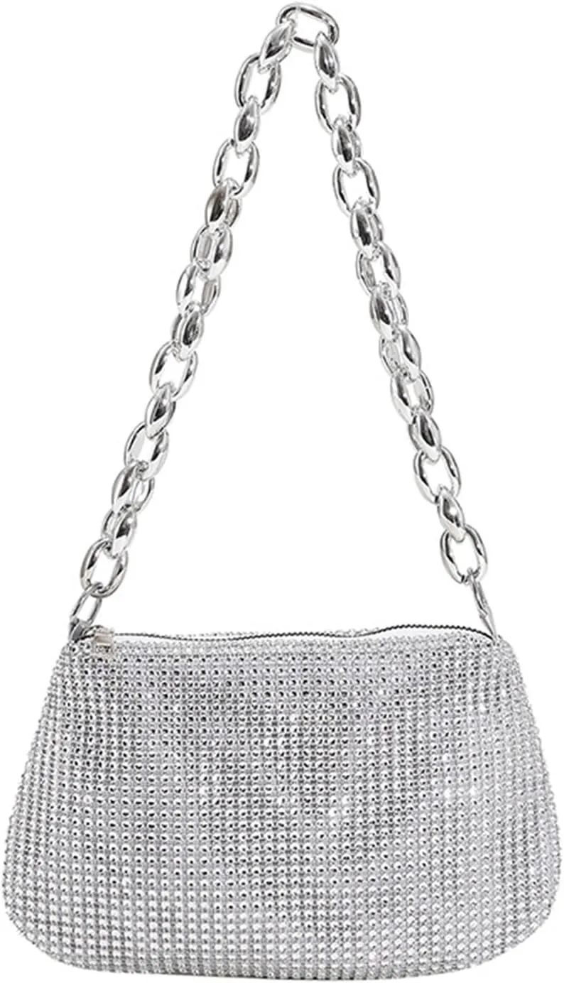Clutch Purses for Women Fashion Rhinestones Evening Clutch Bag Shiny Crystal Handbag for Women Perfect for Dinner Parties, Weddings, and Special Events