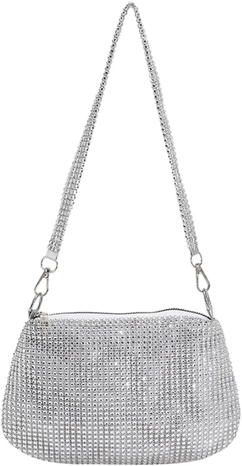 Clutch Purses for Women Shiny Sequins Evening Clutch for Women Elegant Dinner Party Wedding Underarm Tote Bag