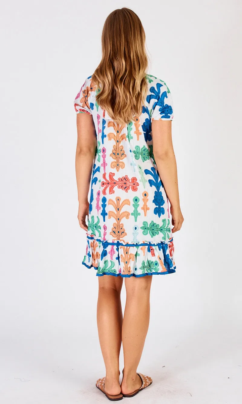 Cotton Shirred Dress Olivia, More Colours
