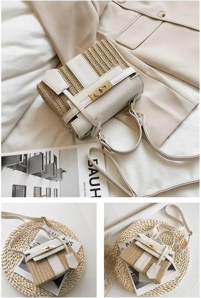 cross-body bag Rattan Weaving Small Square Bag
