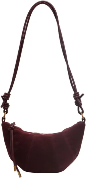 Crossbody HandbagWomen Vintage Korean Styles Velvets Satchel Bag with Adjustable Strap Fashion PU Leather Crossbody Shoulder Bag Purse