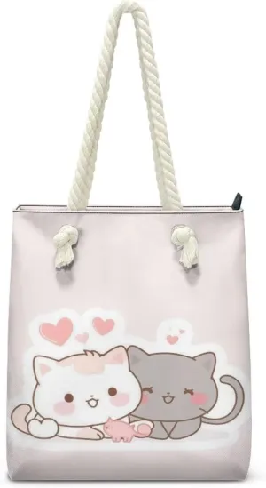 Custom Tote Bag for Women Zipper Cloth Cotton Bags for Travel Casual Satchel Totes