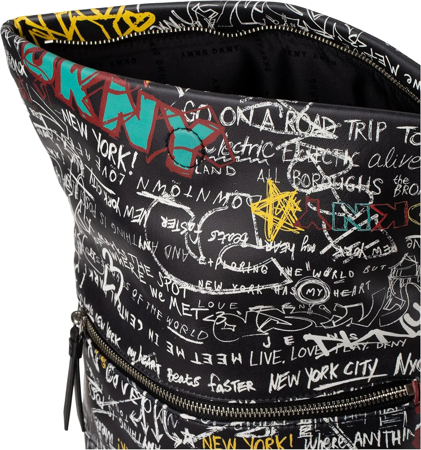DKNY Women's Tilly Backpack, Black/Gray, One Size
