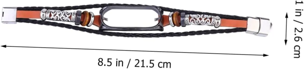 DOITOOL Wristband Braided Bracelets for Men Beaded Bracelets Bracelet for Men Buckle Folk-custom Zinc Alloy