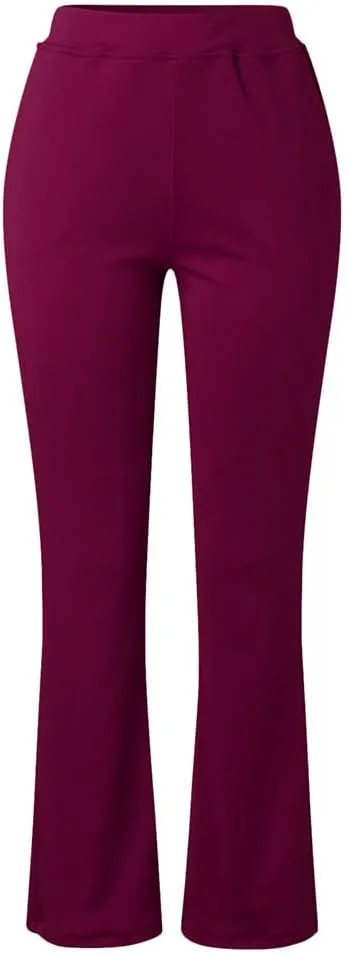Dress Pants Women,High Waist Stretchy Trousers Pull on Office Slacks Bottoms