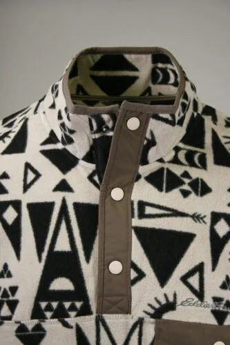Eddie Bauer Men's Pumice Chutes Snap Mock Neck L/S Sweater