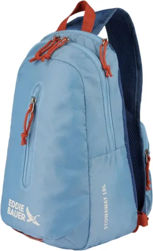 Eddie Bauer Stowaway Packable Sling Bag | Foldable | Travel | Outdoor | Lightweight | Compact | Everyday Carry | Ripstop Nylon | 10L - Coast Blue