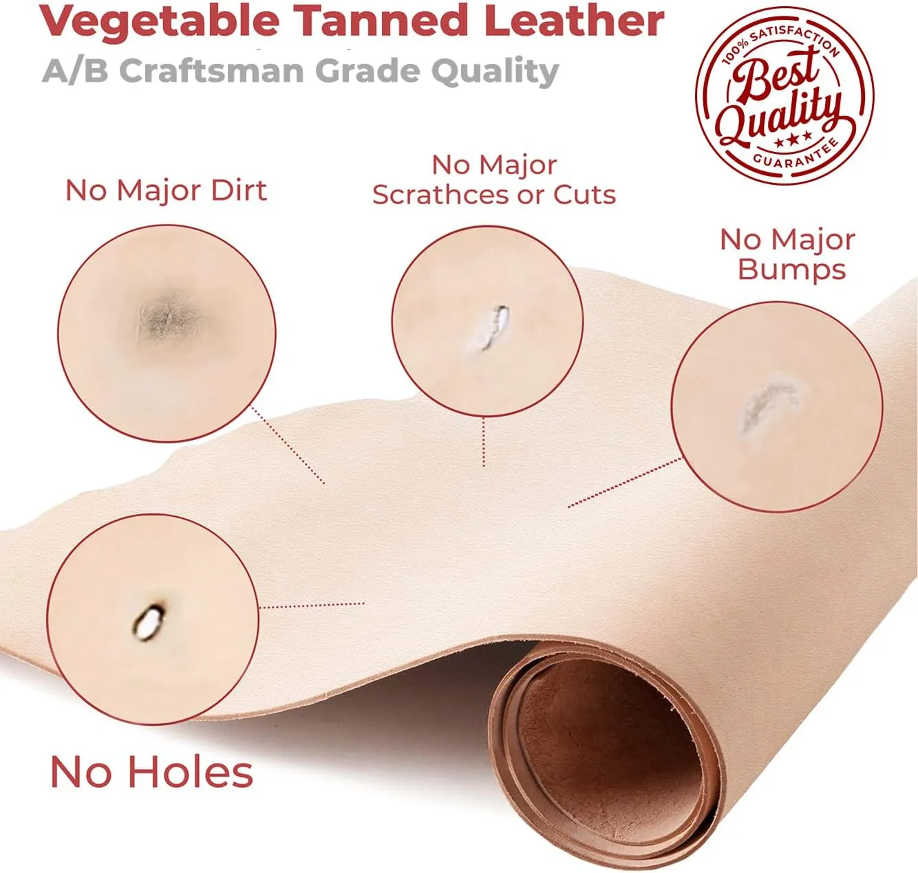 ELW Leather Blank Belt - 9-10 oz (3.4-4mm) Thickness - Size 1"x72" (2.54x182cm) Cowhide Vegetable Tanned - Full Grain Strip, Strap - Ideal for DIY Belts - for Tooling, Crafting & Stamping