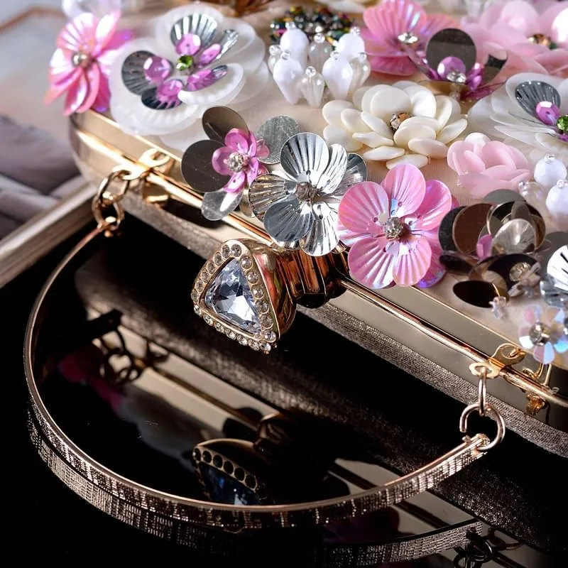 Evening Bag Handmade Flower Clutch Bag Wedding Bride Cheongsam Accessories Banquet Bag