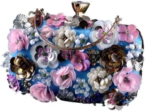 Evening Bag Handmade Flower Clutch Bag Wedding Bride Cheongsam Accessories Banquet Bag