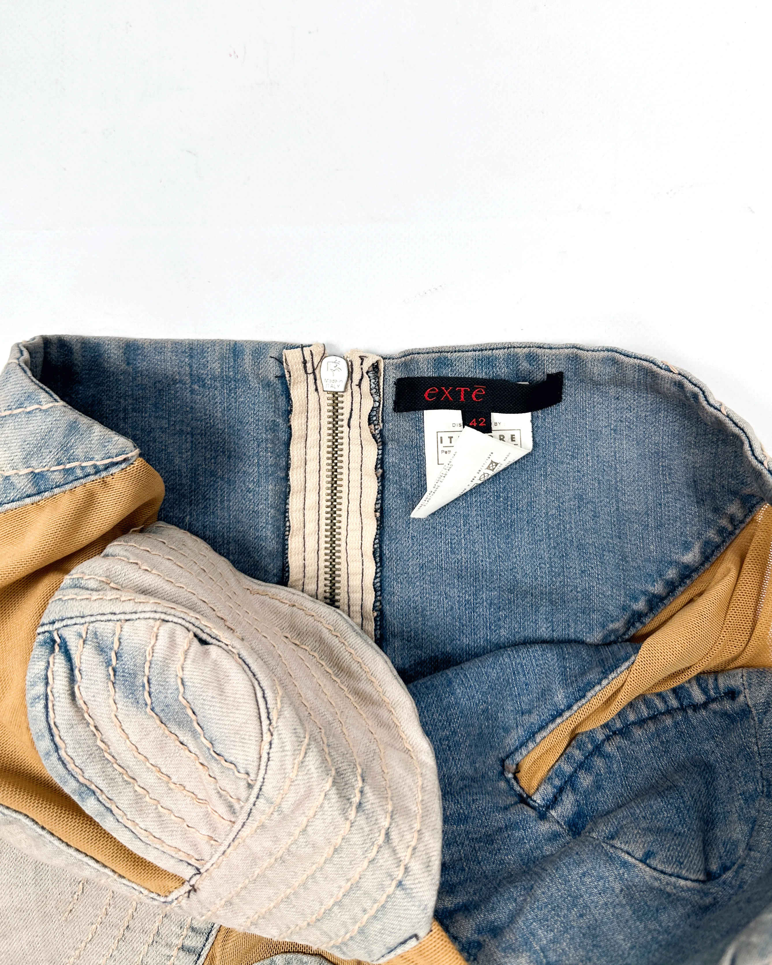 Exté Corset Denim Long Dress 2000's