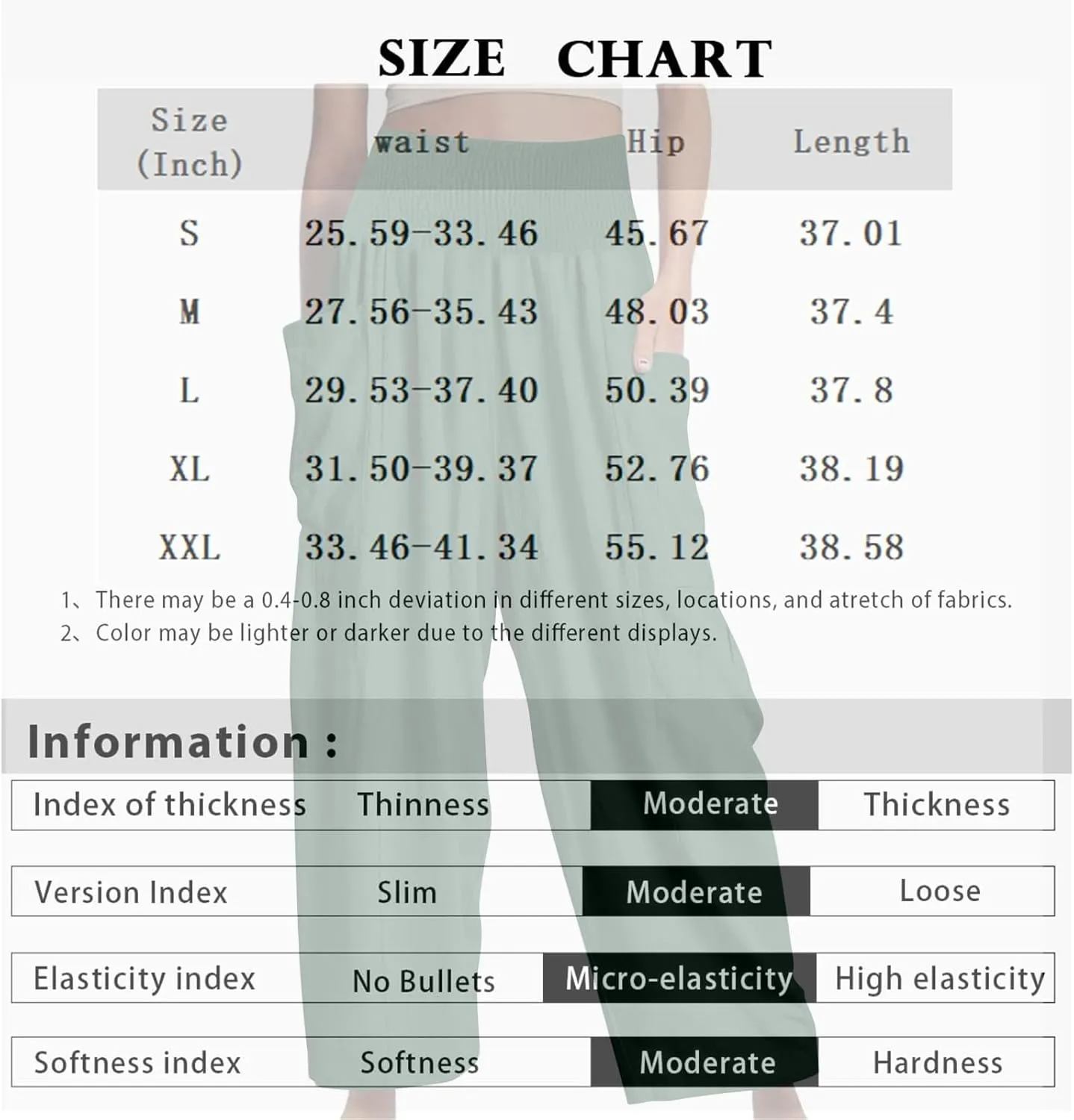fanmpghleoo Harem Pants Women Smocked High Waisted Linen Pants Women Summer Linen Joggers with Pockets Wide Leg Yoga Pants
