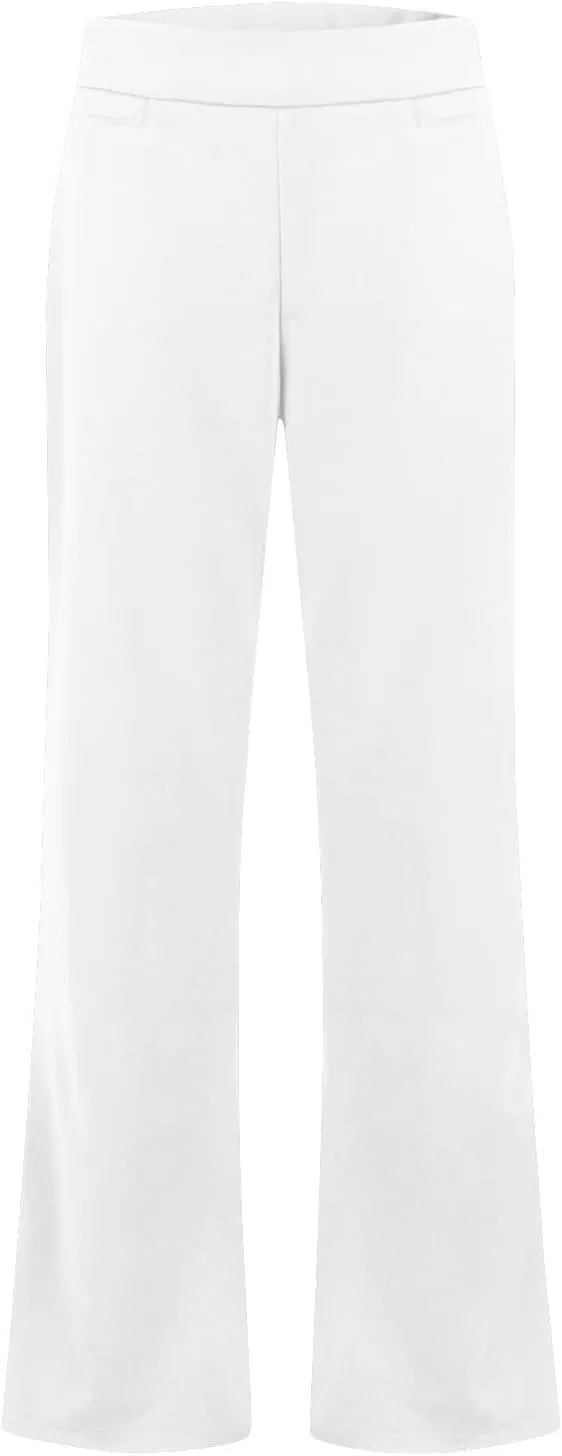 fanmpghleoo Pull On Dress Pants for Women Tummy Control Mini Flare Leggings with Pockets Stretchy Work Business Casual Slacks