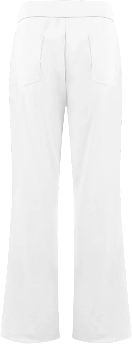 fanmpghleoo Pull On Dress Pants for Women Tummy Control Mini Flare Leggings with Pockets Stretchy Work Business Casual Slacks