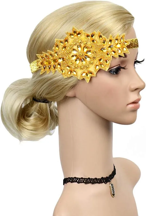 Fascinator for Women Hair Clip Pearl Flapper Headband Headpiece Wedding Party Hat Tea Hat