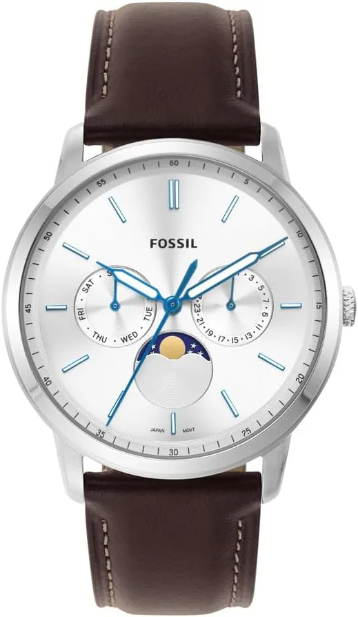 Fossil Men's Neutra Quartz Stainless Steel and Leather Chronograph Watch