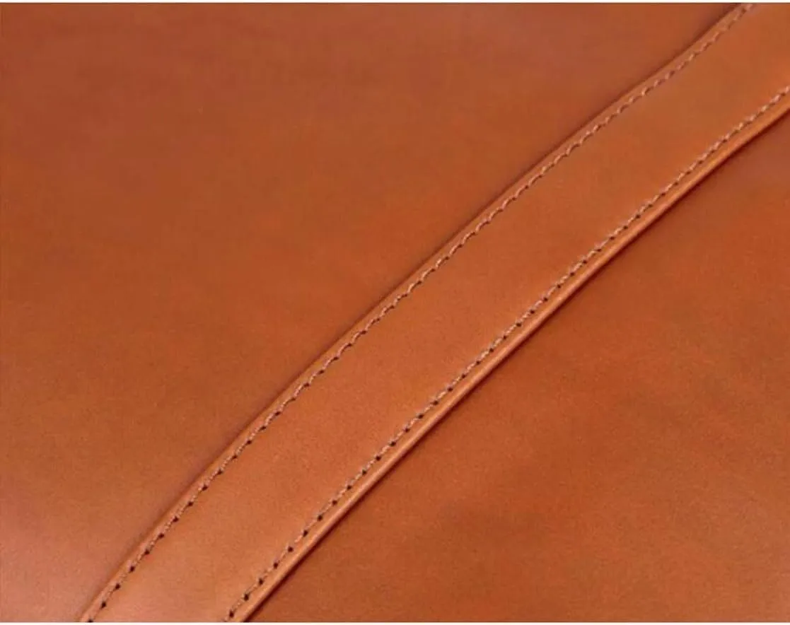 Genuine Leather Laptop Bags Business Briefcases Mens Handbags Crossbody Bags Messenger Shoulder Bags 16.5Inch