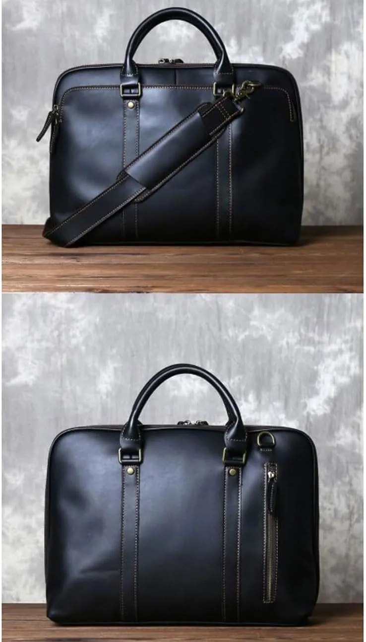 Genuine Leather Messenger Shoulder Bags Handbags Briefcases Mens Laptop Bags Carrying Cases