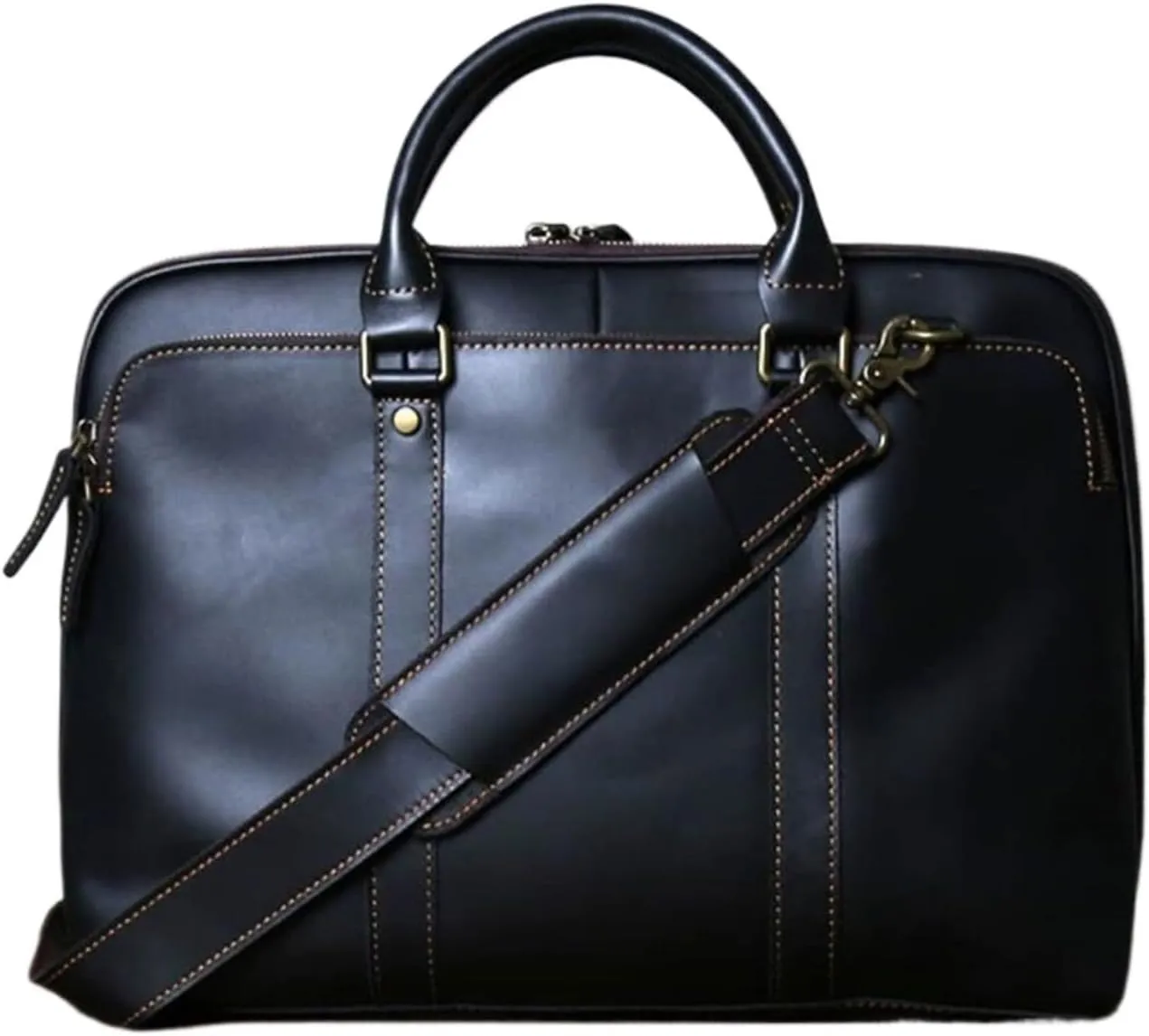 Genuine Leather Messenger Shoulder Bags Handbags Briefcases Mens Laptop Bags Carrying Cases
