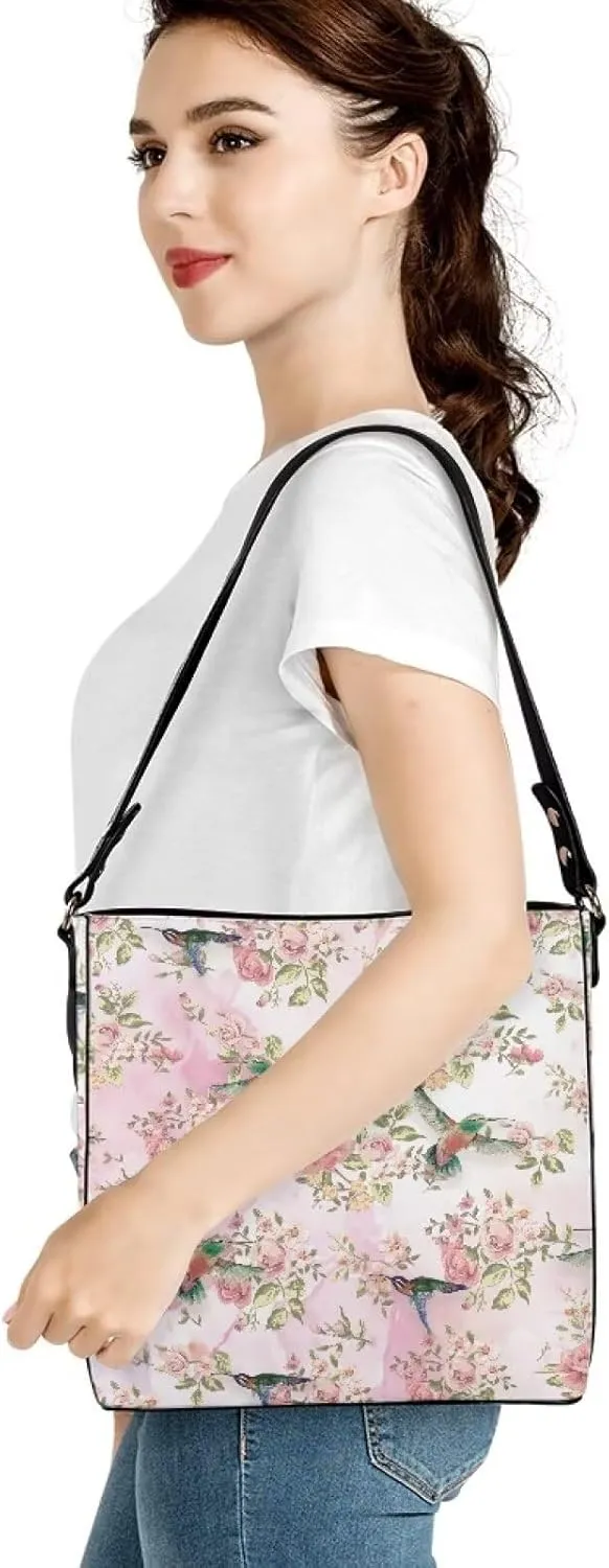 GIFTPUZZ Large Tote Bag for Women Fashion Crossbody PU Leather Tote Bag Women Gift Sturdy Waterproof Bag
