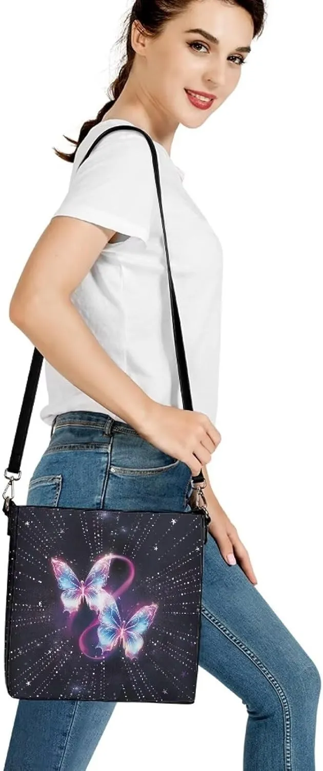 GIFTPUZZ Shoulder Bag Purse for Women Handbag Crossbody Bag PU Leather Wallet Tote Bag with Adjustable Strap