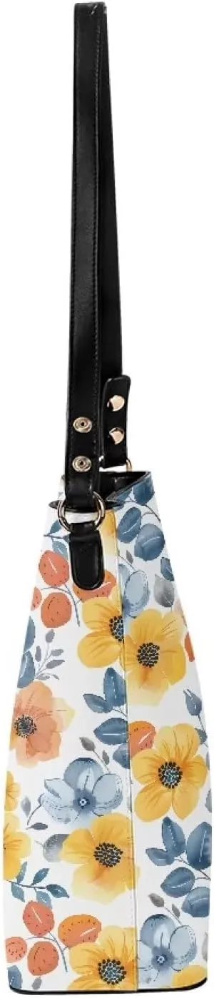 GIFTPUZZ Women Handbag Leather Shoulder Casual Tote Lady Soft Bucket Bag Crossbody Women Handbag Tote Pouch