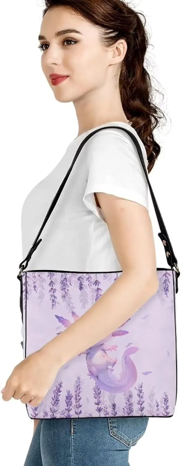 GIFTPUZZ Women Handbag Leather Shoulder Casual Tote Lady Soft Bucket Bag Crossbody Women Handbag Tote Pouch