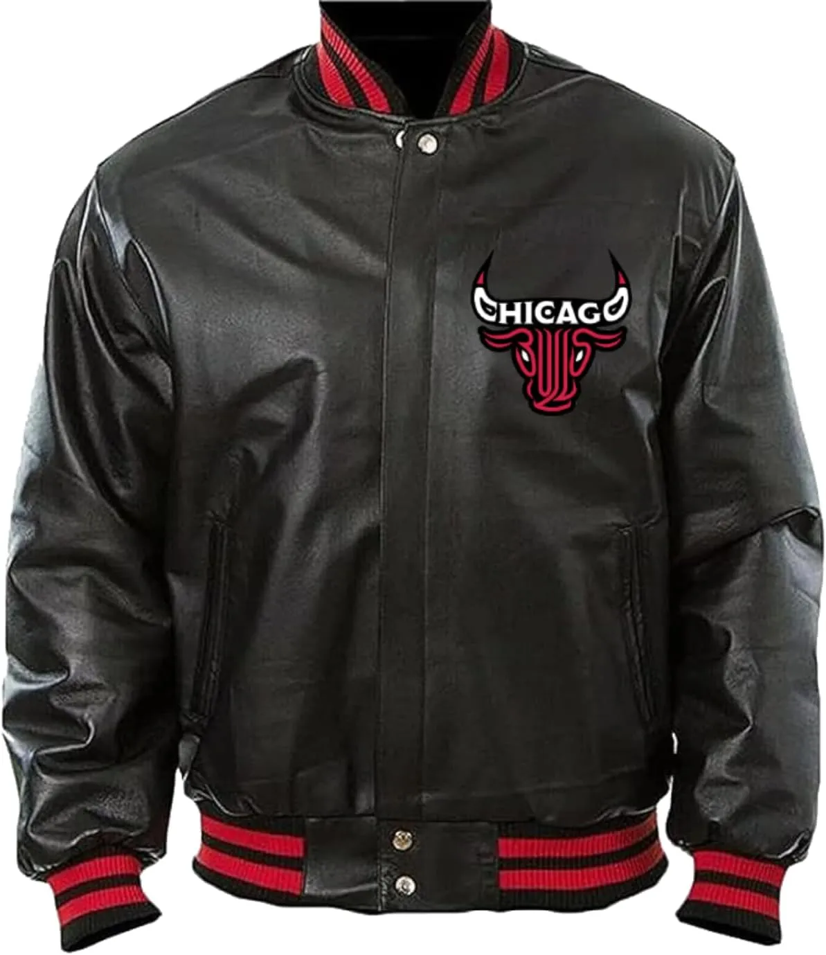 H&D Clothing Men's Chicago Vintage Game Letterman Bull National Basketball Letterman League Varsity Jacket for Men