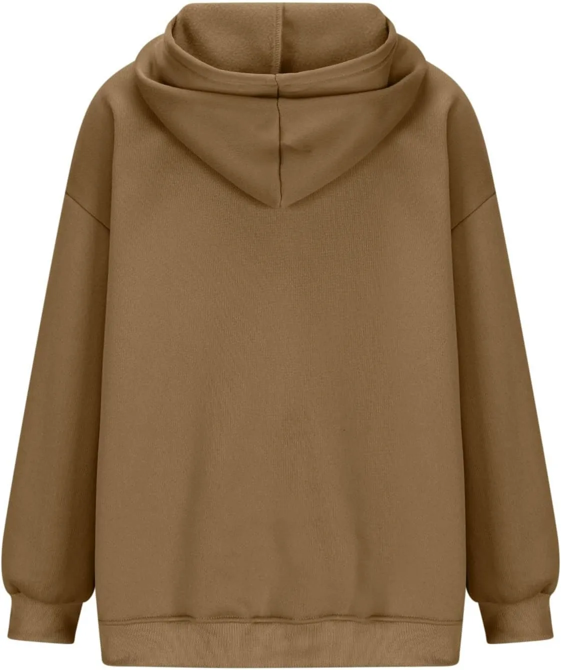 HGps8w Women's Oversized Hoodie Sweatshirts, Basic Solid Long Sleeve Pullover Outerwear Shirts Casual Loose Hooded Top