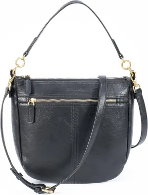 Hobo Purses Totes Vegan Leather Shoulder Handbags for Women with Detachable Crossbody Strap