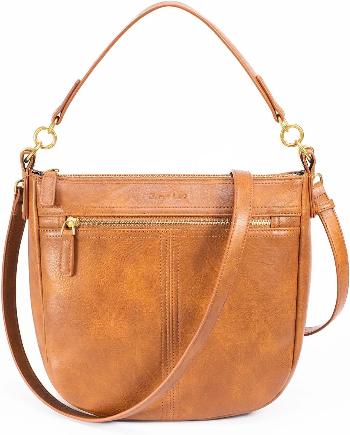 Hobo Purses Totes Vegan Leather Shoulder Handbags for Women with Detachable Crossbody Strap