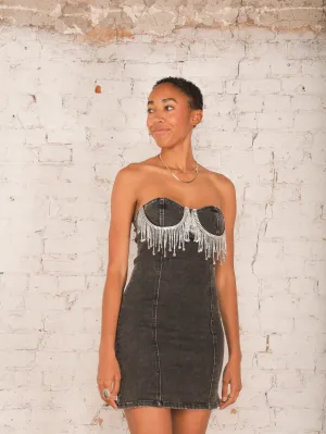 Hope Strapless Denim Dress
