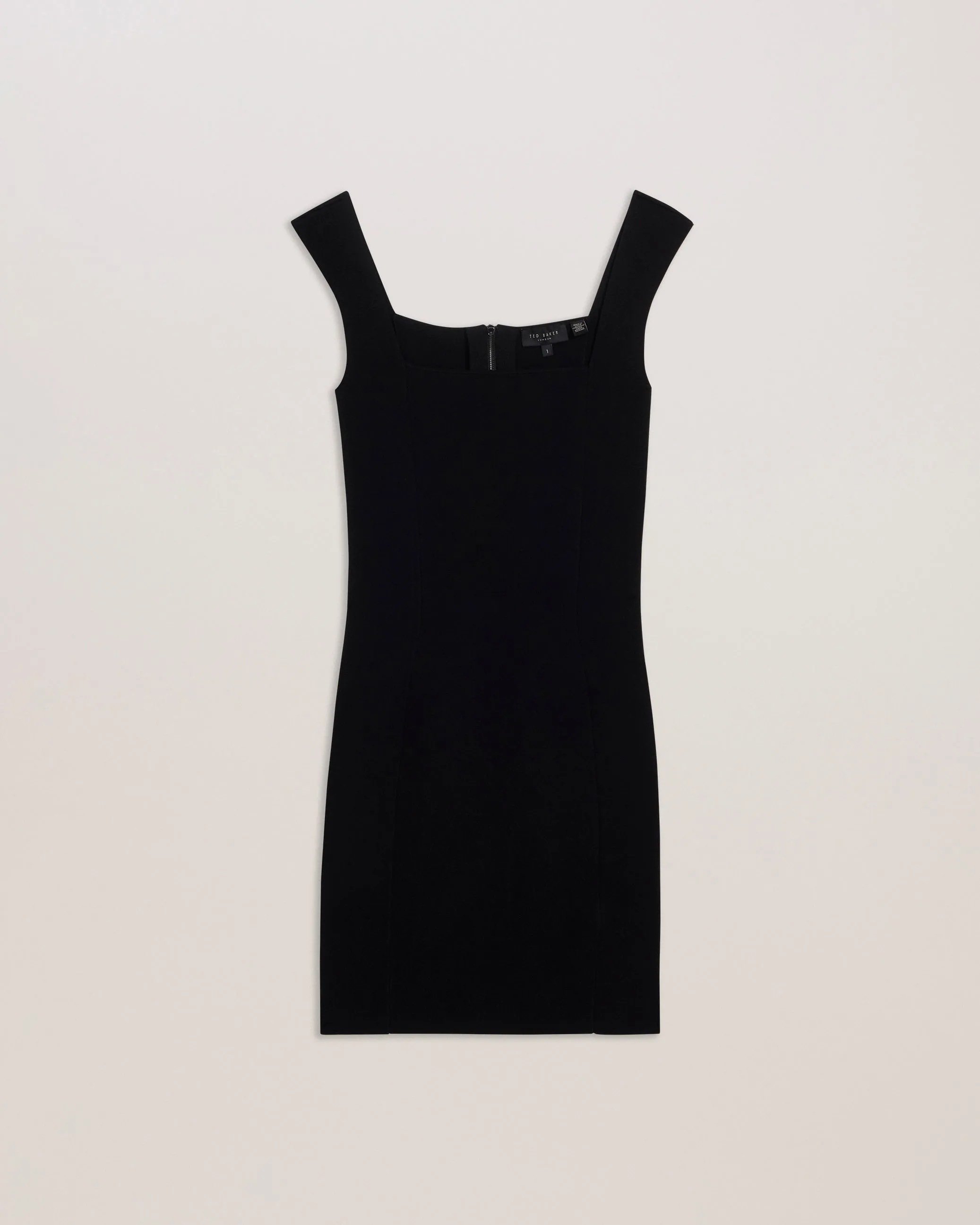 Imojenn Knitted Sleeveless Bodycon Mini Dress Black