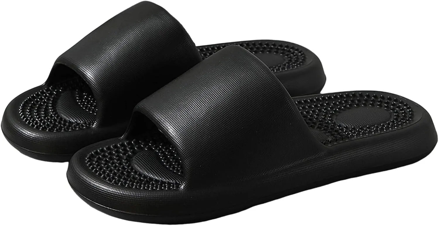 Indoor Slippers Comfortable Quick Drying Shower Slippers Shower Sandals House Shoes with Low Arch Support