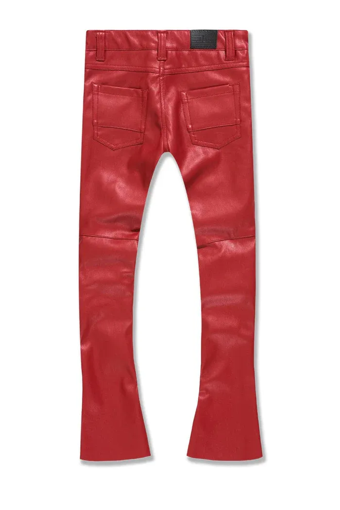 JC - Ross Stacked - Thriller Cargo Pants - Red