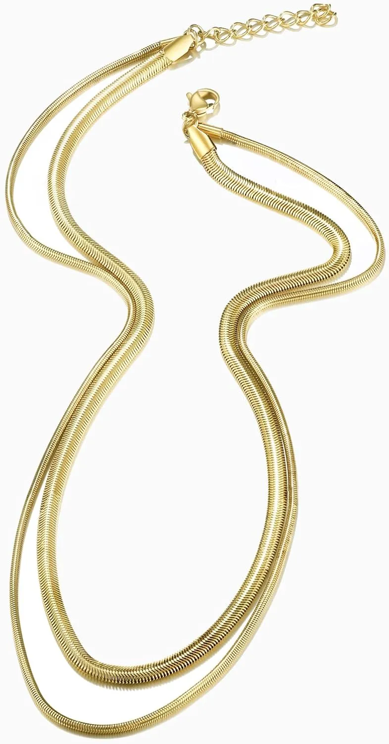 JINEAR Dainty Gold Necklace for Women??14K Gold Bow Pealr Necklace Heart Interlock Necklace Gold Teardrop Pendant Necklace Simple Choker Necklaces Jewelry Gifts