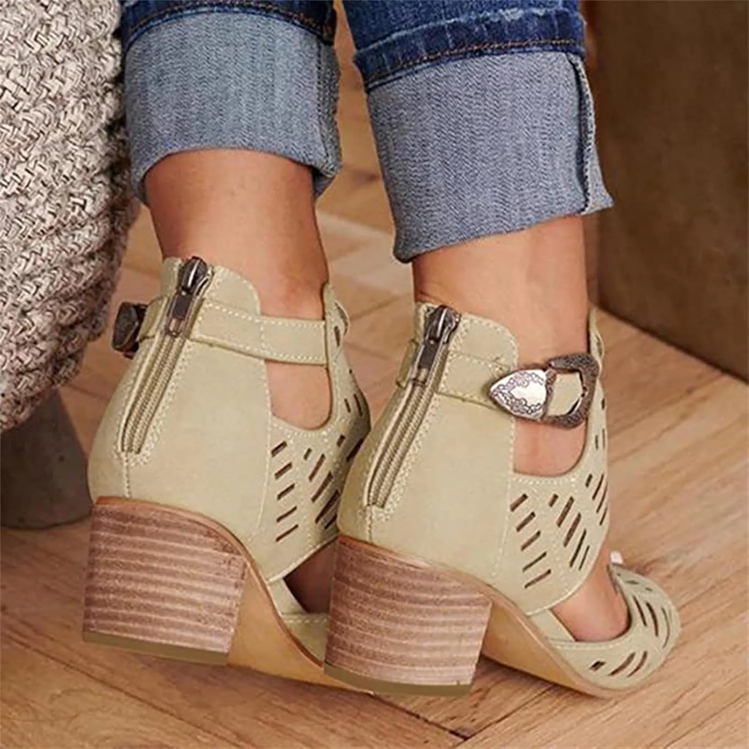 Ladmiple Sandals for Women Wedge,Womens 2023 Comfy Slip-On Sandal Casual Summer Beach Shoes Open Toe Espadrille Platform