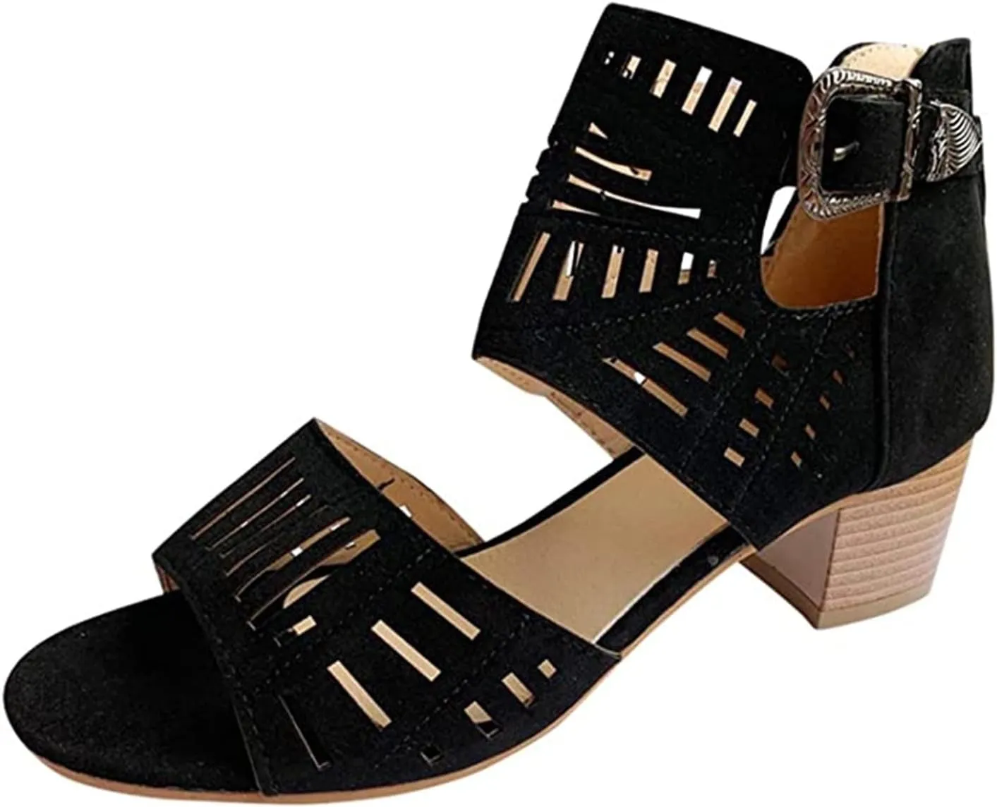 Ladmiple Sandals for Women Wedge,Womens 2023 Comfy Slip-On Sandal Casual Summer Beach Shoes Open Toe Espadrille Platform