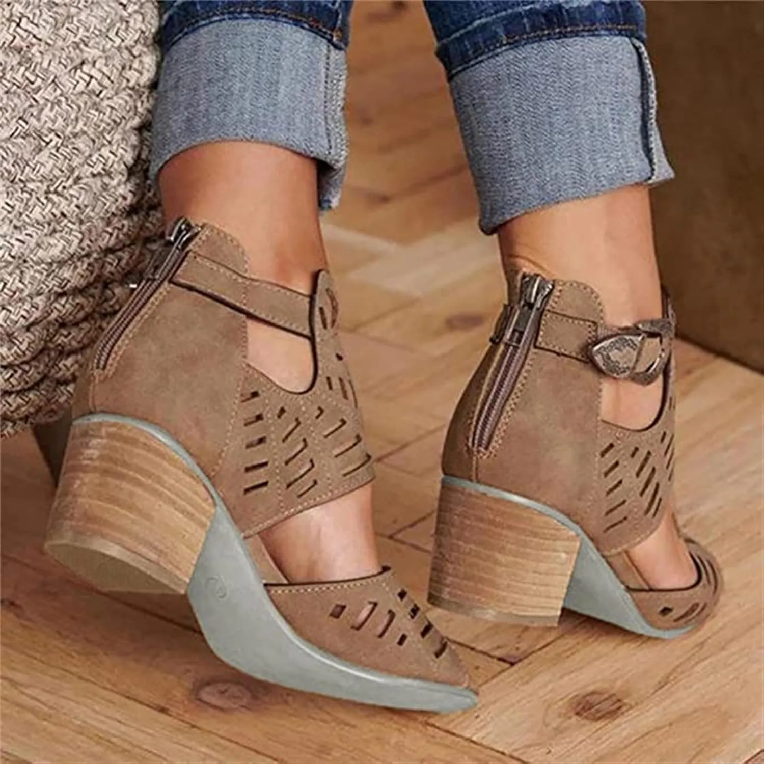 Ladmiple Sandals for Women Wedge,Womens 2023 Comfy Slip-On Sandal Casual Summer Beach Shoes Open Toe Espadrille Platform