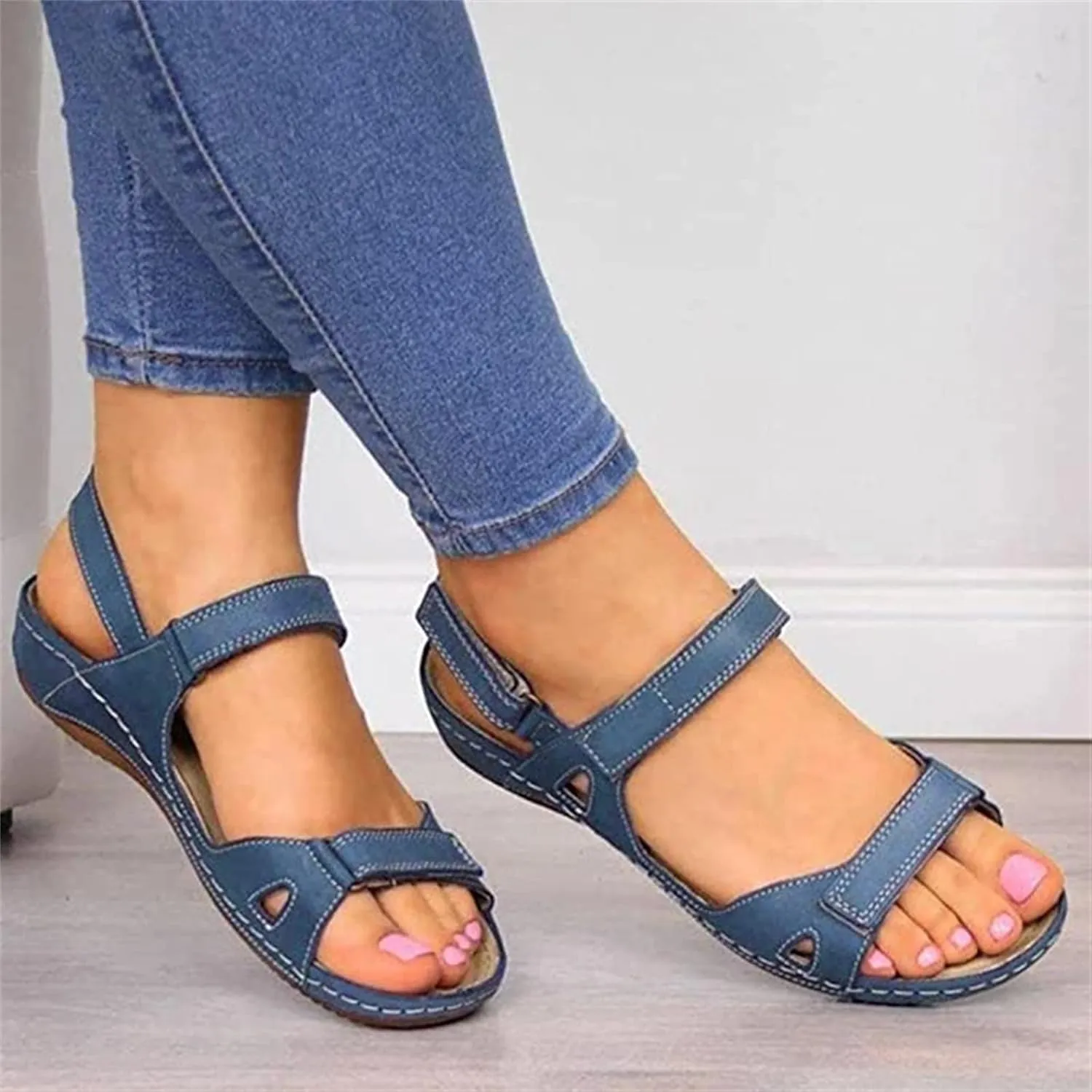Ladmiple Summer Sandals for Women 2023 Wedge Flip Flops Platform Breathable Open Toe Dressy Comfort Orthopedic Sandals