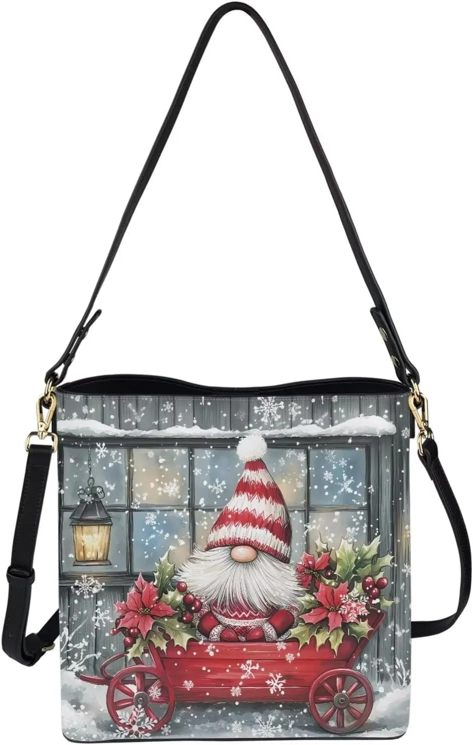 Leather Hobo Handbags, Shoulder Tote Bag Bucket Bags with 2 Straps for Women Top Handle Tote Crossbody Bags