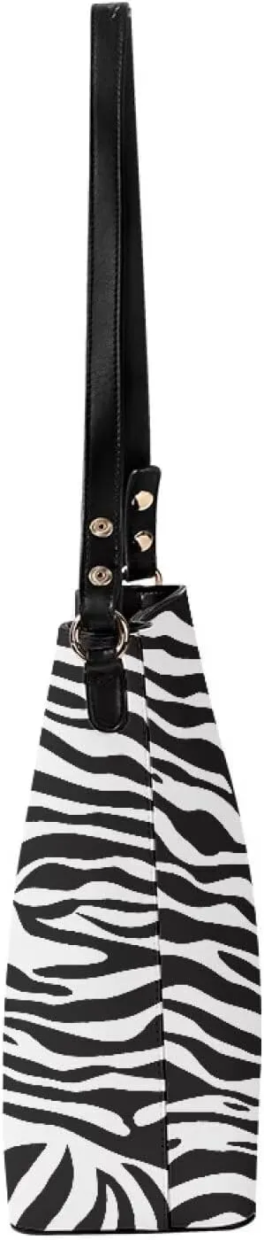 Leather Hobo Handbags, Shoulder Tote Bag Bucket Bags with 2 Straps for Women Top Handle Tote Crossbody Bags