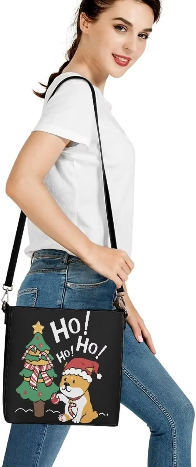 Leather Hobo Handbags, Shoulder Tote Bag Bucket Bags with 2 Straps for Women Top Handle Tote Crossbody Bags