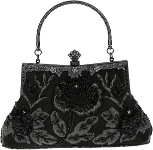 LIFEWISH Wedding Clutch Purses for Women Sequin Purse Beaded Bags