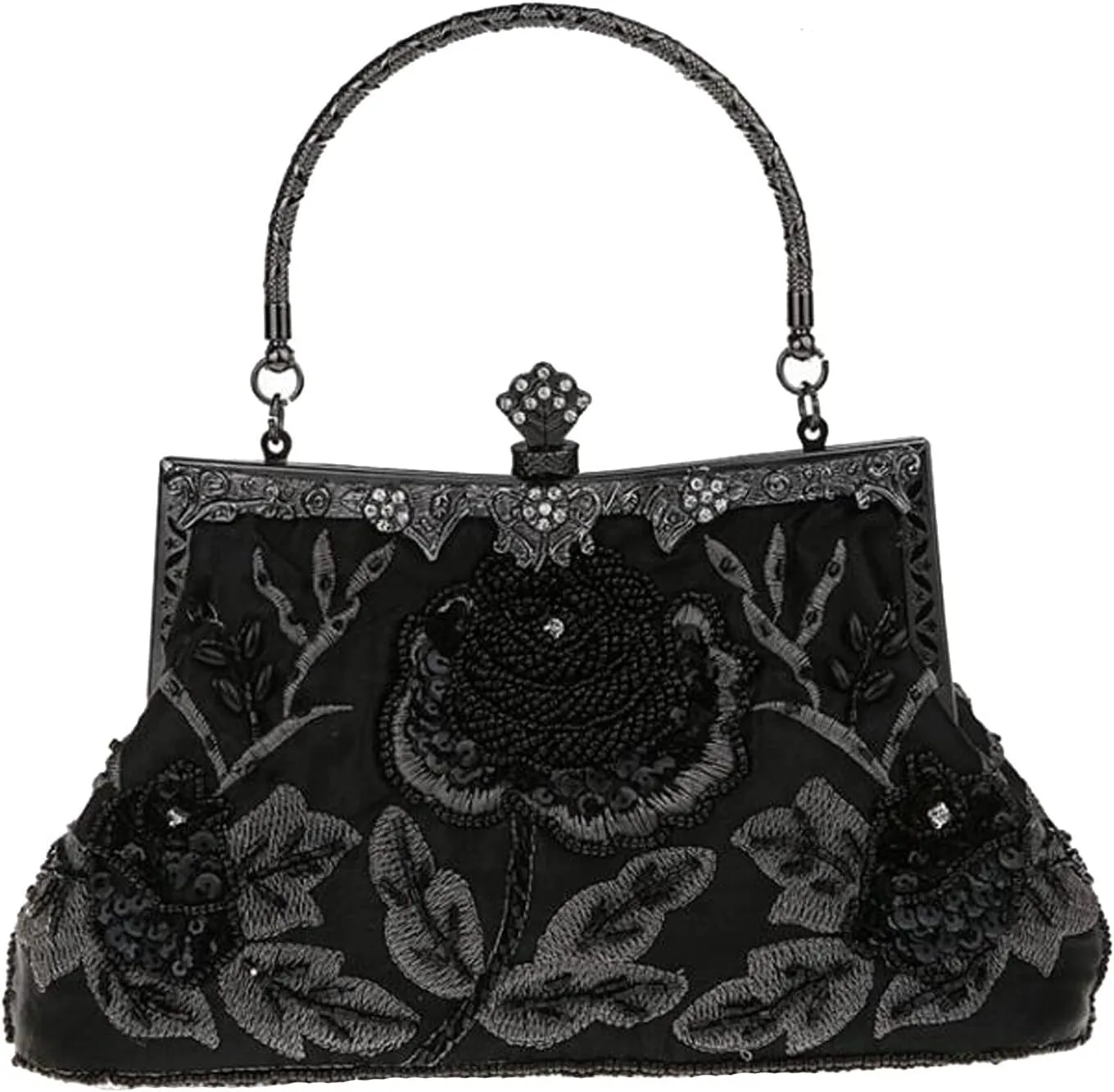 LIFEWISH Wedding Clutch Purses for Women Sequin Purse Beaded Bags